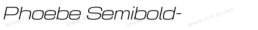 Phoebe Semibold字体转换